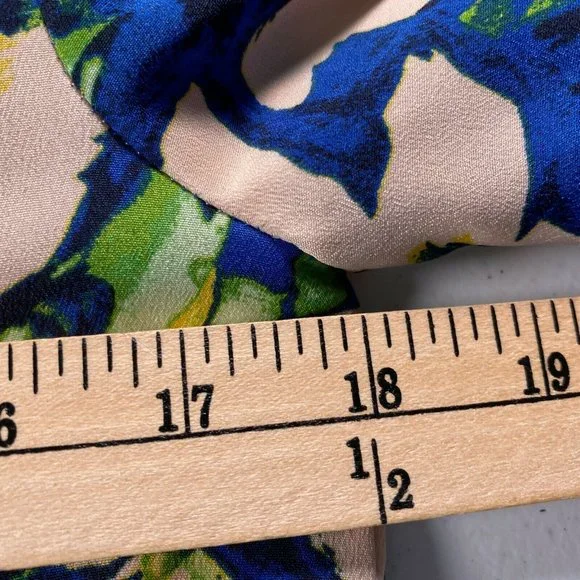 J.Crew Women Size 4 Petite Blue Floral Gallery Dress - Picture 5 of 6